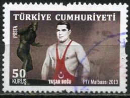 Türkiye 2013 Mi 4082 Yasar Doğu (1913-1961) | Wrestling - Used Stamps