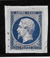 France N°14Ab Bleu-noir - Oblitéré - TB - 1853-1860 Napoléon III