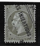France N°19 - Oblitéré Typo Des Journaux - B - 1862 Napoleon III