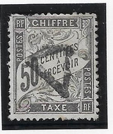 France Taxe N°20 - Oblitéré - B - 1859-1959 Afgestempeld