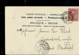 Carte-vue De Averbode (Autel De N.D. ) Obl. ANVERS ( GARE CENTRALE) Départ  Du 31/03/1904 Pour NL - Rural Post