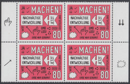 !a! GERMANY 2020 Mi. 3525 MNH BLOCK W/ Right & Left Margins (a) - Sustainable Development - Unused Stamps