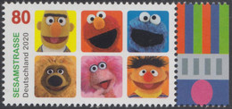!a! GERMANY 2020 Mi. 3530 MNH SINGLE W/ Right Margin (c) - TV-series "Sesame Street" - Unused Stamps