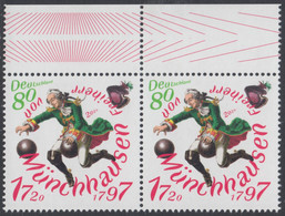 !a! GERMANY 2020 Mi. 3546 MNH Horiz.PAIR W/ Top Margins - Baron Munchausen - Unused Stamps