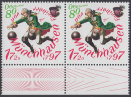 !a! GERMANY 2020 Mi. 3546 MNH Horiz.PAIR W/ Bottom Margins (a) - Baron Munchausen - Unused Stamps