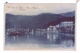 LUINO Lago Maggione Panorama Barca A Vapore - Luino