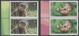 !a! GERMANY 2020 Mi. 3562-3563 MNH SET Of 2 Vert.PAIRS W/ Left Margins - Young Animals - Unused Stamps