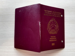 Macedonia Biometric Passeport,passport, Pasaporte, Reisepass - Documenti Storici