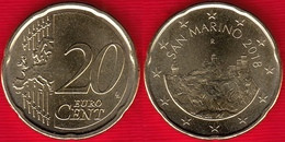 San Marino 20 Euro Cents 2018 UNC - San Marino
