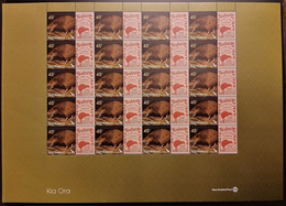 2005 New Zealand Southern Brown Kiwi (45c) Full Sheet (** / MNH / UMM) - Kiwis