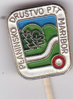 SLOVENIA  - PIN , BADGE  --  P. D. P.T.T. MARIBOR  --  CLIMBING SOCIETY, MOUNTAINEERING, ALPINISM - Alpinisme, Beklimming