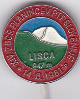 SLOVENIA  --  PIN  - LISCA  --  XIV ZBOR PLANINCEV PTT SLOVENIJE  1981.  --  CLIMBING SOCIETY, MOUNTAINEERING, ALPINISM - Alpinisme