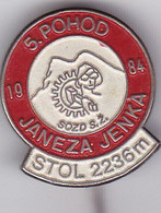 SLOVENIA -  PIN  -  SOZD S. Z.   --  5. POHOD JANEZA JENKA 1984. -   CLIMBING SOCIETY, MOUNTAINEERING, ALPINISM - Alpinism, Mountaineering