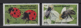 Tunisie - N°1266 à 1267 - Faune - Insectes - Cote 5.75€ - * Neufs Avec Trace De Charniere - Tunisia (1956-...)