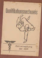 JUDO Martial Arts DDR  Deutsche Demokratische Republik Germany 1976 Qualifikationsnachweis Double Card - Oosterse Gevechtssporten