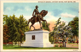 Indiana Fort Wayne Statue Of General Anthony Wayne Curteich - Fort Wayne