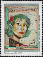 BRAZIL 2020 -  CLARICE LISPECTOR  -  LITERATURE - WRITER  - BIRTH CENTENARY MINT - Unused Stamps