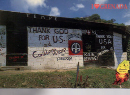 REF 520 CPM Grenada Grenade West Indies Thank God For U.S Mur Peint - Grenada