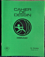 Cahier De DESSIN - Héraklès - 16 Pages Vert . - Transport