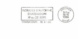 Thème Fleurs - France - Chateaudun - Flamme Secap SPECIMEN - TB - Other & Unclassified