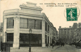 Vincennes * Rue De L'hôtel De Ville Et Hôtel Des Postes * Ptt - Vincennes