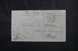 CHINE - Enveloppe En FM Du Corps Expéditionnaire De Cochinchine En 1900 Pour Paris - L 72089 - Covers & Documents