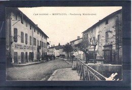 01. Montluel. Faubourg Montbréval. Abimée En Bas à Droite - Montluel