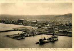 Cherbourg *les Travaux Du Nouveau Port Commercial Pour L'accostage Des Grands Paquebots - Cherbourg