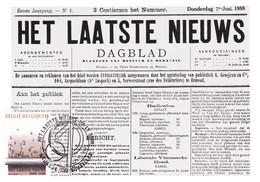 B01-190 BELG1987 2272 FDC's Brussel 1180 Bruxelles Het Laatste Nieuws 2€. - 1961-1970
