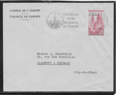France - Conseil De L'Europe - Lettre - Cartas & Documentos