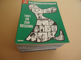 Lot 30 Revues Les Dossiers Du Canard Enchaîné -nos 2,12,17 à 21,24,25,27,32,33 à 37,39,40,41,44,45,49,51 à 55, 72,89,91. - Lots De Plusieurs Livres