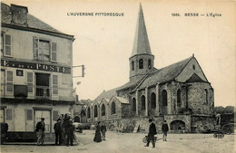 Besse * Rue Et Place De L'église * Café De La Poste - Besse Et Saint Anastaise