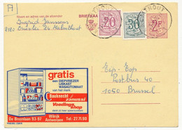 BELGIQUE => Carte Postale - 2F + Affr Complémentaire - Publicité BAUKNECHT - Publibel 2304 N - Werbepostkarten