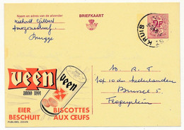 BELGIQUE => Carte Postale - 2F - Biscottes Aux Oeufs VEEN - Publibel 2314 N - Werbepostkarten