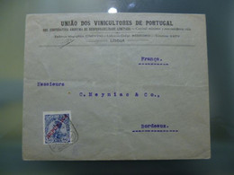 D.MANUEL II C/ SOB REPÚBLICA - UNIÂO DOS VINICULTORES DE PORTUGAL - Covers & Documents