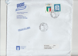 Italia Rep. 2020 - Busta UICOS X L'interno Affrancata Con 2 Stamps  E Due Olimpiadi Annulli Speciali - Sommer 2020: Tokio