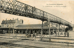 Lunéville * La Gare Et La Passerelle * Ligne Chemin De Fer Meurthe Et Moselle - Luneville