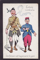 CPA Angleterre Royaume Uni Militaria Non Circulé Satirique Caricature Ecosse - Other & Unclassified