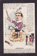 CPA Angleterre Royaume Uni Militaria Circulé Satirique Caricature Kitchener - Other & Unclassified