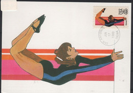 JO84/E16 - ETATS-UNIS Carte Maximum Jeox Olympiques 1984 Gymnastique - Maximumkaarten