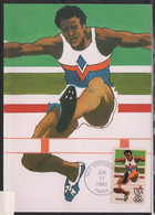 JO84/E20 - ETATS-UNIS Carte Maximum Jeux Olympiques 1984 Course De Haies - Cartes-Maximum (CM)