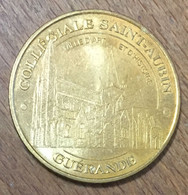 44 GUÉRANDE COLLÉGIALE SAINT-AUBIN MEDAILLE SOUVENIR MONNAIE DE PARIS 2012 JETON TOURISTIQUE MEDALS COINS TOKENS - 2012