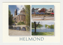 Postcard-ansichtkaart Stadswandelpark De Warande-kerk-havenplein HELMOND (NL) - Helmond