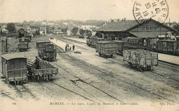 Mamers * La Gare Ligne De Mamers à St Calais * Train Locomotive * Wagons - Mamers