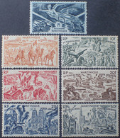 R2062/57 - 1946 - COLONIES FR. - MARTINIQUE - POSTE AERIENNE - SERIE COMPLETE - N°6 à 12 NEUFS* - Luchtpost