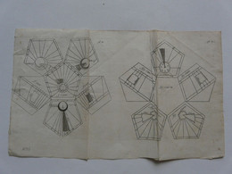 VIEUX PAPIERS - PLANCHES : Plans De Boites Chargées De Symboles - Other Plans