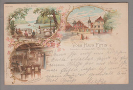 AK DE Schl.Hol. Eutin Voss-Haus 1897-10-07 Litho W.Hagelberg - Eutin