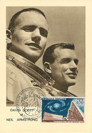 Cosmonaute Astronaute    David Scott Et Neil Armstrong Aviation Aviateur - Raumfahrt