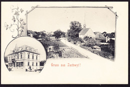 Um 1900 Ungelaufene AK, Gruss Aus Zuchwyl, 2 Bildrig - Autres & Non Classés