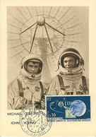 Cosmonaute Astronaute  Michael Collins Et John Young  Aviation Aviateur - Espace